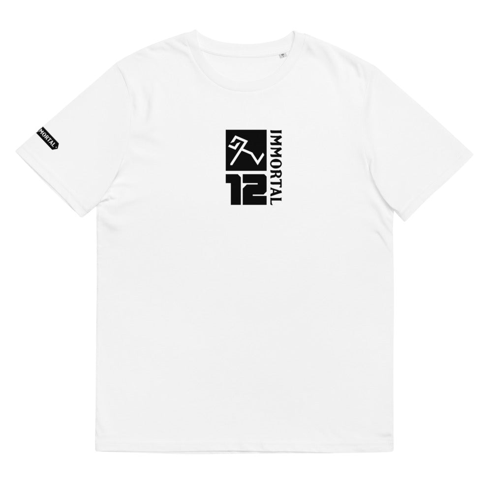 < 12 IMMORTAL > Logo Tee - White